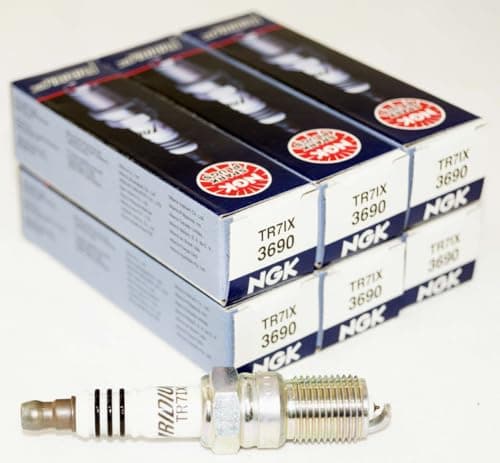 Image of 6 New NGK Iridium IX Spark Plugs TR7IX # 3690