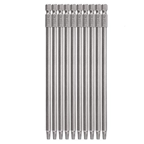 Image of Gasea 10pcs 150mm 1/4" Hex Shank Long Magnetic Square Head Screwdriver Bits Square Drive Bit Set (SQ2)