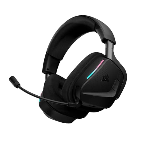 Image of Corsair Void V2 MAX Wireless Bluetooth Gaming Headset - 2.4GHz, Dolby Atmos, Sonarworks SoundID, Up to 70 Hours Battery, Quick Charge, Clear Microphone - PC, PS5, PS4, Switch, Mobile - Carbon