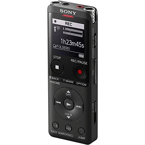 Image of Sony Icd-UX570 MP3/LPCM Digital Voice Recorder (Dictaphone) with Built-In USB, 4GB, OLED Screen - Black