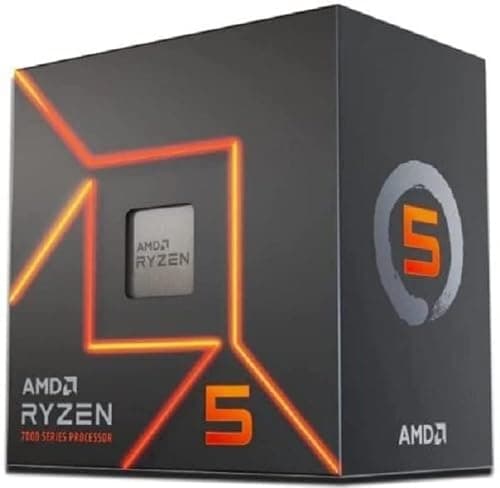Image of AMD Ryzensets 5 7600 Processor (radeon graphics integrated, 6 cores/12 threads, 65W TDP, AM5 Socket, 38MB cache, up to 5.1 GHz max boost, Wraith Stealth Cooler)