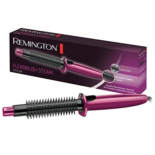 Image of Remington Flexibrush Steam Hair Styler for Short or Long Hair (Creates Waves, Curls & Body, Steam Function for Gentle Styling, Ceramic Coating for Even Heat, Curl Release, 60 Second Heat Up) CB4N