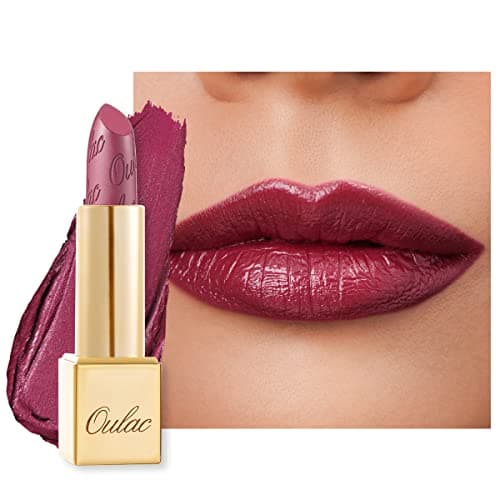 Image of OULAC Metallic Shine Glitter Lipstick, Purple High Impact Lipcolor, Lightweight Soft and Ultra Hydrating, Long Lasting, Vegan & Cruelty-Free, Full-Coverage Lip Color 4.3 g/0.15 oz Love Particle(03)