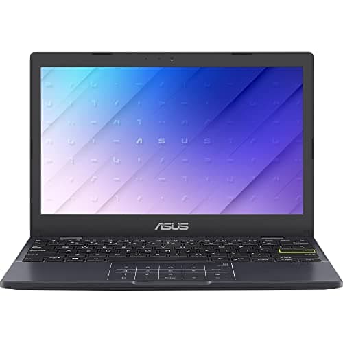 Image of ASUS E210MA 11.6" HD Laptop Intel Celeron N4020 1.1GHz 4GB RAM 64GB eMMC, Windows 11 S blue - E210MA-GJ181WS