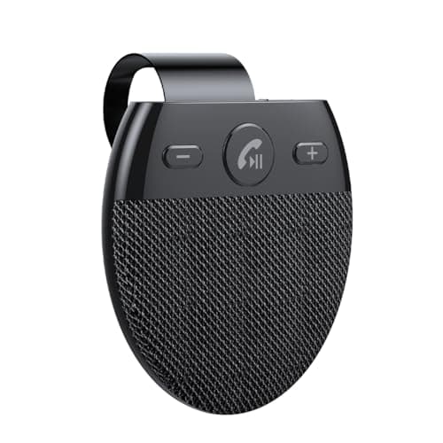 Image of WANGCL Bluetooth Hands Free Car Kit Bluetooth Speaker for Car Sun Visor Music Player Auto Power On Bluetooth Connection