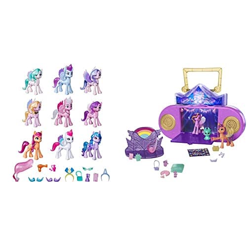 Image of My Little Pony: A New Generation Film Royal Gala Toy for Children – 9 Pony Figures, 13 Accessories & Make Your Mark Toy Musical Mane Melody – Playset with Lights and Sounds, 20 pieces