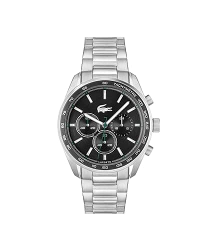 Image of Lacoste Chronograph Quartz Watch BOSTON Collection for Men with Leather or Stainless Steel bracelet in Link or Mesh