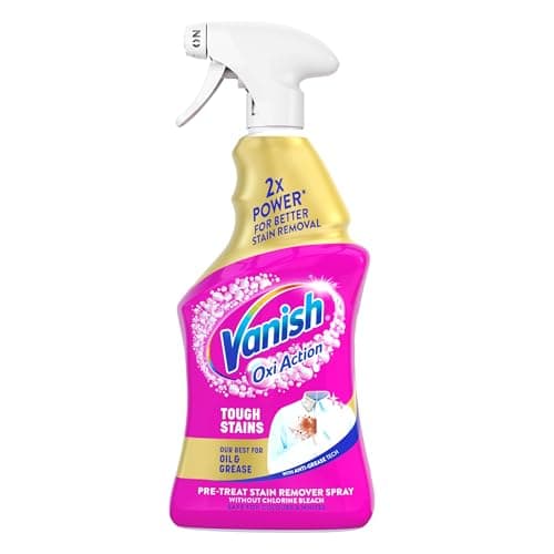 Image of Vanish Gold Oxi Action Multi Degreaser Spray for Tough Stubborn Stains, 950ml, Pre-Treat, Our Best for Oil & Grease, 30 Seconds Stain Removal, For both Colours and Whites, Bleach Free