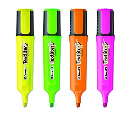 Image of Whitebox Highlighters Assorted [Pack of 4]