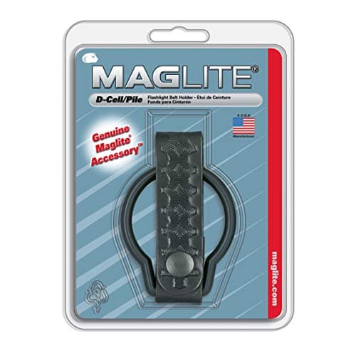 Image of Maglite ASXD051 D Cell Leather Holster, Texture, Black