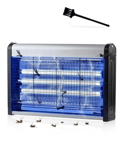 Image of Electric Fly Zapper 30W Indoor, UV Insect Fly Killer with Dual Grid and 3 UV Tubes, Mosquito Bug Catcher, Removable Washable Tray Easy to Clean, for Home Kitchen Garden Commercial Outdoor Use