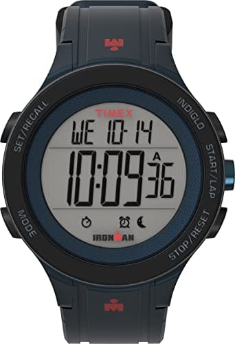 Image of Timex Ironman Men's 42mm Digital Blue Silicone Strap Watch TW5M49000