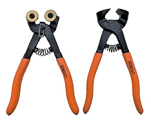 Image of GOBEST Hand Tile Cutter Pliers 200mm for Mosaic and Glass Tiles, Set of 2