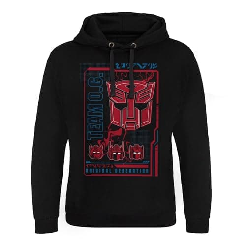 Image of Transformers Officially Licensed Autobots Original Generation Epic Hoodie (Black), Medium