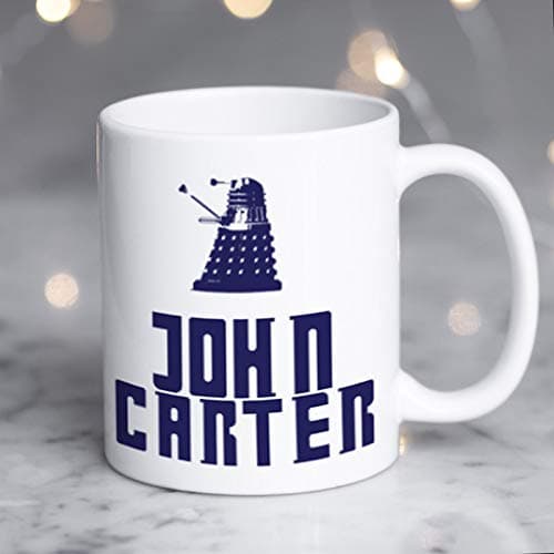 Image of Thoughtful Gifts Personalised Doctor Who Mug Cup Unique Dalek Gift for Timelord Fans from Any Dimension, Personalised Doctor Who