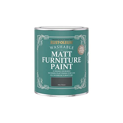 Image of Rust-Oleum Dark Green Furniture & Skirting Board Paint in Matt Finish - After Dinner 750ml