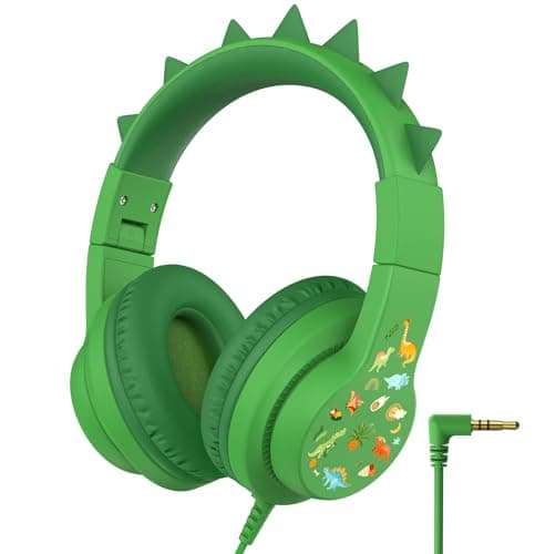 Image of iClever HS19 Kids Headphones with Microphone, Volume Limiter 85/94dB, Over Ear Girls Boys Headphones for Kids with Shareport, Foldable Wired Headphone for School/Travel