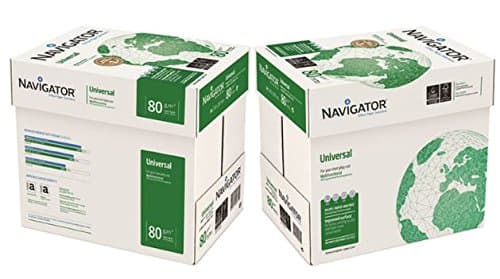 Image of 2 X Navigator Universal Paper Multifunctional Ream-Wrapped 80gsm A4 White Ref NAV0317 [5 x 500 Sheets]