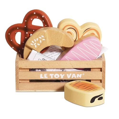 Image of Le Toy Van Honeybake Wooden Bakers Basket Market Crate