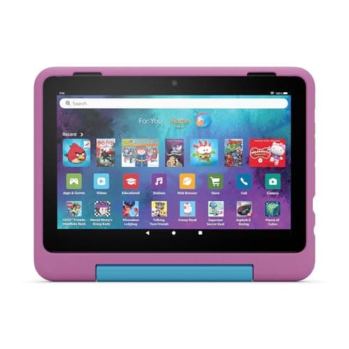 Image of New Amazon Kid-Friendly Case for Fire HD 8 tablet (only compatible with 12th generation tablet), Jungle Cat