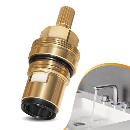 Image of 45882000 Hot Cartridge Replacement for Grohe Ceramic cartridge - 1/2" - 1/4 Turn - Anti-Clockwise Open,90 Degrees Right Hand Stop.