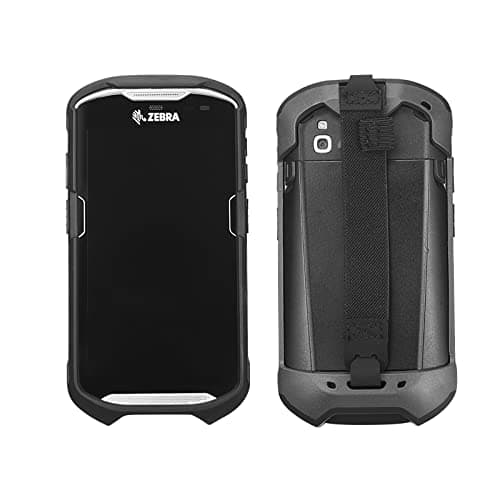 Image of Protective Cover Case Rugged Boot with Hand Strap for Zebra TC51 TC52 TC56 TC57 TC510K,Case for Handheld Barcode Touch Mobile Computer,Scanner Accessories(Black)