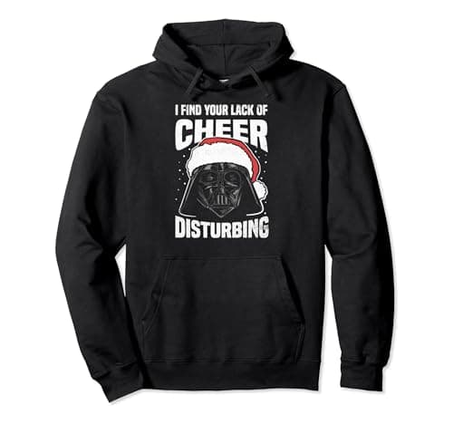 Image of Star Wars Christmas Darth Vader Disturbing Lack Of Cheer Pullover Hoodie