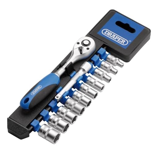 Image of Draper 16369 1/4" Square Drive Metric Socket 12 Piece Set