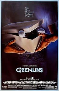 Image of "GREMLINS" - Steven Spielbergs Classic Movie Poster - Poster Size : A4