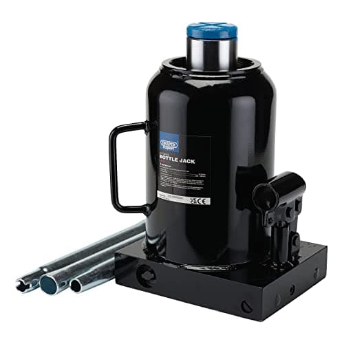 Image of Draper 99772 Hydraulic Bottle Jack, 50 Tonne, Black, Heavy Duty Commercial and Industial Lifting Tool