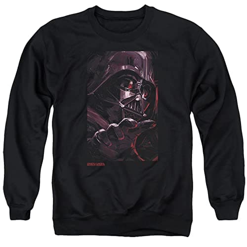 Image of Cotton Soul Star Wars Lord Darth Vader Crew Sweatshirt, Black, XX-Large