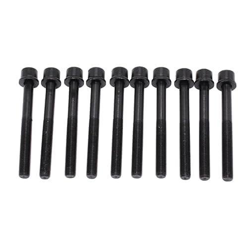 Image of YUCHENSHLP Black Steel Cylinder Head Bolts M11x1,25x105 Fits for Astra Calibra Omega Vectra Vauxhall Opel Ecotec 1.8 2.0 2.2 93 On 16v