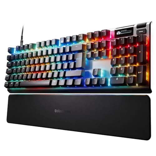 Image of SteelSeries Apex Pro Gen 3 - Gaming Keyboard - Hall Effect Switches; OmniPoint 3.0 - Adjustable Actuation - Game-Ready Presets - Rapid Trigger, Protection Mode, Rapid Tap/SOCD - English QWERTY