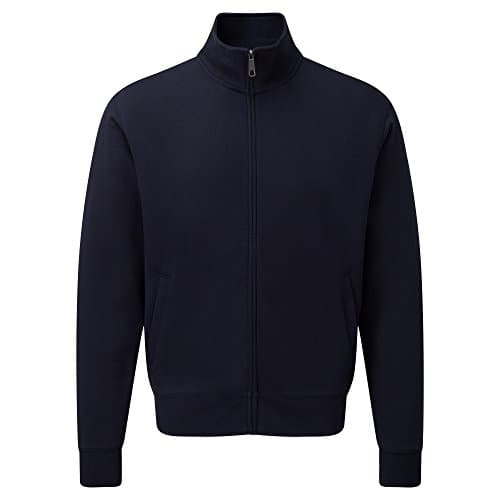 Image of Russell Mens Authentic Full Zip Sweatshirt Jacket (M) (French Navy)