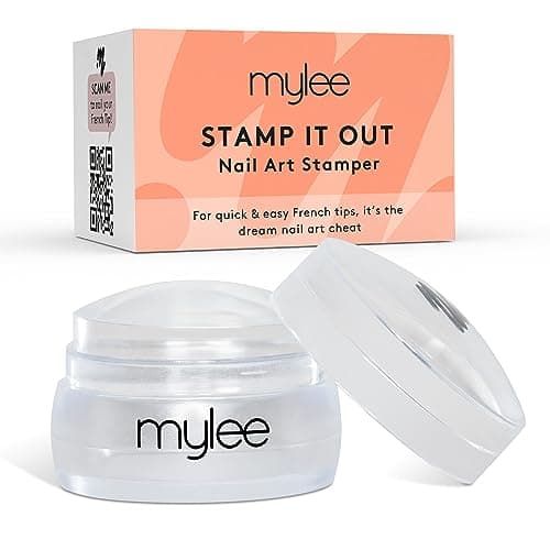 Image of Mylee Stamp It Out, Nail Art Jelly Stamper with Silicone Cushion, Clear Transparent Stamping Tool for a Flawless French Manicure