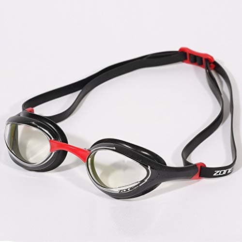Image of ZONE3 Volare Streamline Racing Swim Goggles (Clear Lens - Black/Red)