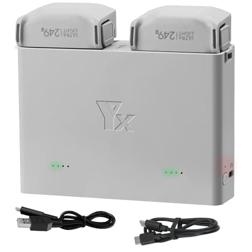 Image of LYONGTECH Parallel Battery Charger with Storage Charge for DJI Mini 5 4 3 Pro Drone,Two-Way Charging Hub,Fast Charge Two Batteries Accessories