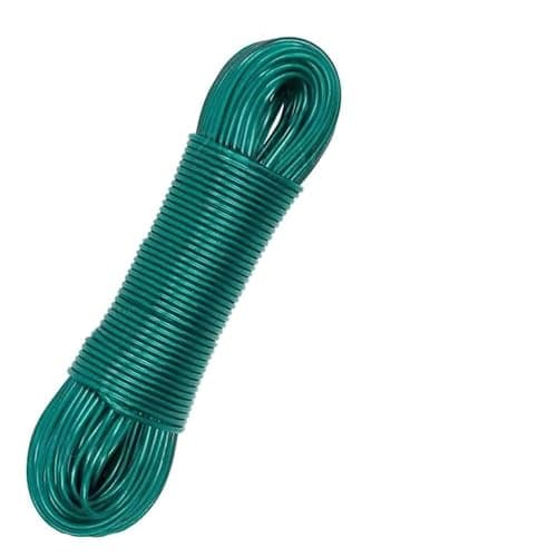 Image of 60m Green Rotary Washing Line Replacement – PVC Coated Clothesline Cord, Heavy Duty Outdoor Washing Line for Rotary Airers, Garden Drying Line, Weather Resistant Laundry Line