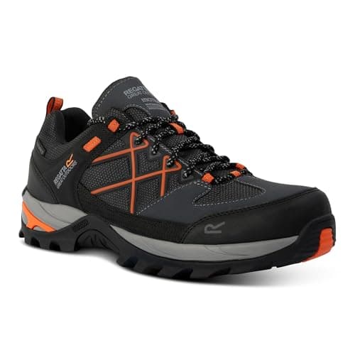 Image of Regatta Mens Samaris III Low Walking Shoes with Performance Threads & Shock Absorbing Heel, Waterproof & Breathable - Perfect for Outdoors, Hikin, Climbing & Mountaineering Grey