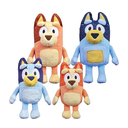 Image of Bluey Heeler Family Plush Set 4 Pl