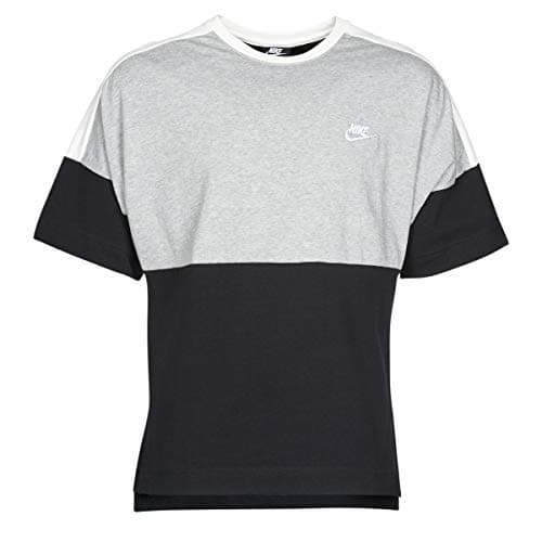 Image of Nike M NSW Top Ss JSY Cb T-Shirt - Black/DK Grey Heather/Sail/(White), 4XL-T