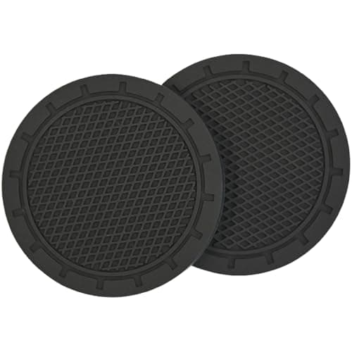 Image of Ram® Universal Car Cup Holder Coasters, Anti-Grip Cup Holders for Car Truck SUV, Pack of 2