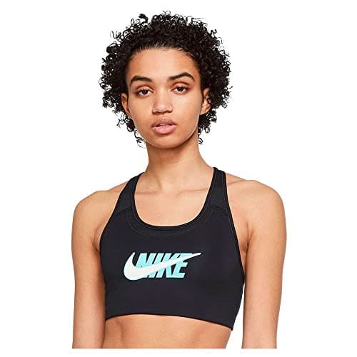 Image of Nike Df Swsh Icnclsh Gx Bra Black/Dk Smoke Grey M