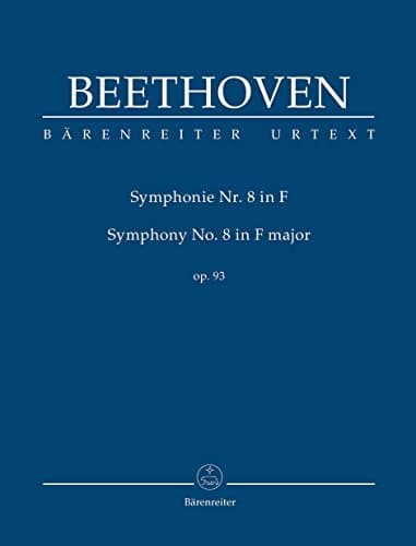 Image of BARENREITER TASCHENPARTITUREN BEETHOVEN L.V. - SYMPHONY NO. 8 IN F MAJOR F MAJOR OP. 93 - STUDY SCORE Classical sheets Pocket score