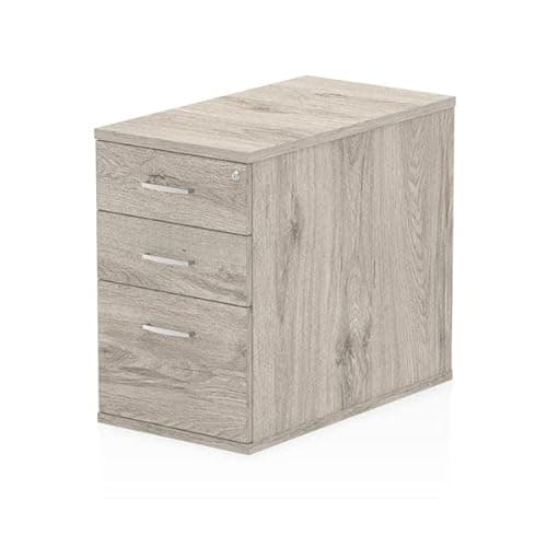 Image of Dynamic Office Solutions Impulse Desk High Pedestal Grey Oak 800