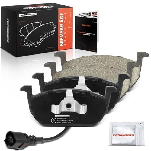 Image of Frankberg Brake Pad Set incl. 4x Pads Front Compatible with O.c.t.a.v.i.a III Estate 5E5 5E6 Golf VII 5G1 BE1 BE2 BQ1 Golf Sportsvan Replace# 5Q0698151C
