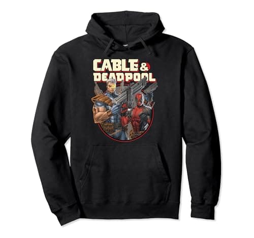 Image of Marvel Deadpool Cable & Deadpool Ready For Action Pullover Hoodie