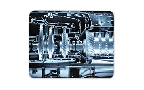 Image of Destination Vinyl Ltd Power Plant Mouse Mat Pad - Gears Turbine Engineer Men's Computer #16423