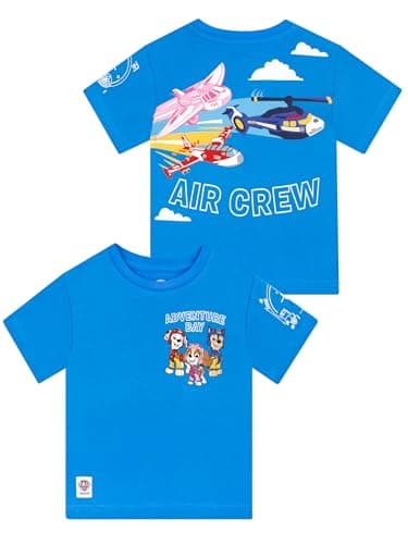 Image of Paw Patrol Boys Tshirt | Cotton Boys’s T-Shirts | Marshall, Chase and Skye Kids Clothes | Blue 3-4 Years