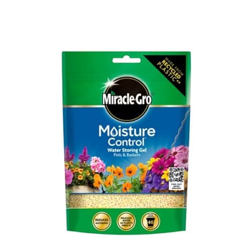 Image of TOP SAVER Miracle Gro Moisture Control Water Storing Gel Retains Water & Prevents Drying Out, Ideal for Hanging Baskets, Pots, Containers, and Planters, Promotes Healthy Plant Grow- 200g